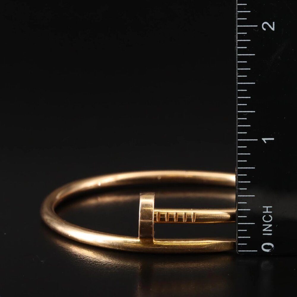 SOLD - Cartier 18K Rose Gold Juste un Clou Bracelet - Picture 4 of 12